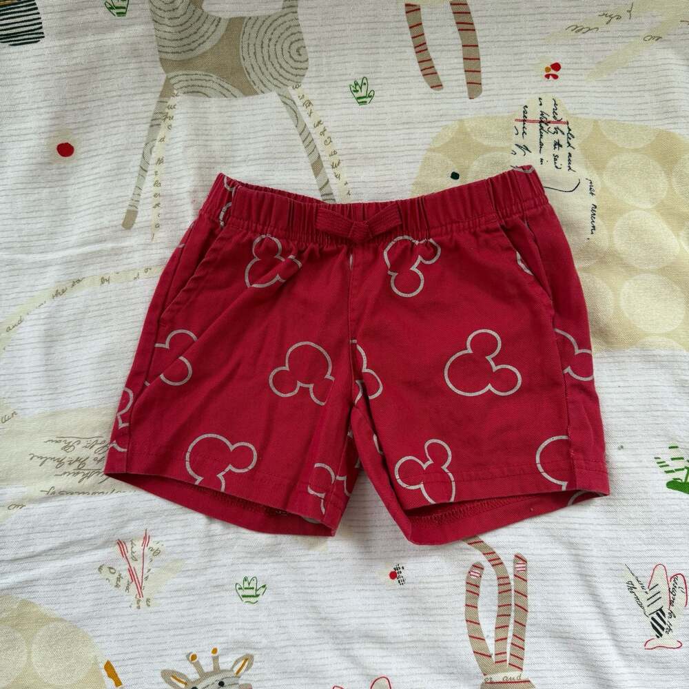 Disney Junior Mickey Mouse Toddler Boys Red Mickey Pattern Shorts - Size 18M